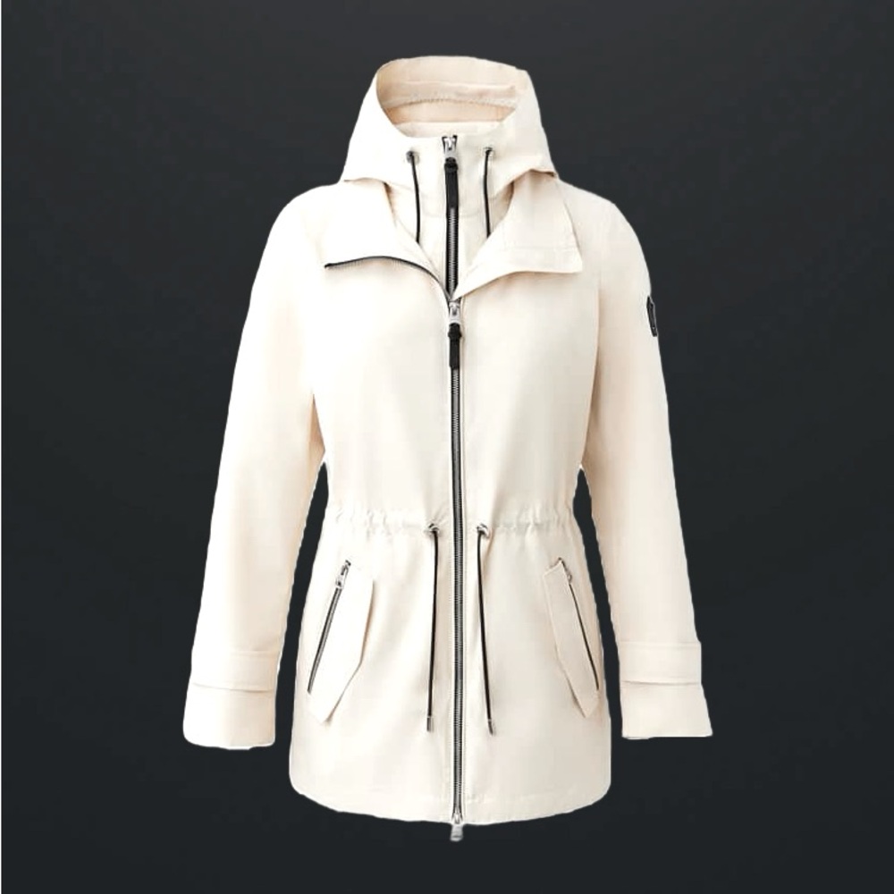 MACKAGE MELANY CREAM S - BRAND NEW lLADIES 2 IN 1 RAIN JACKET.